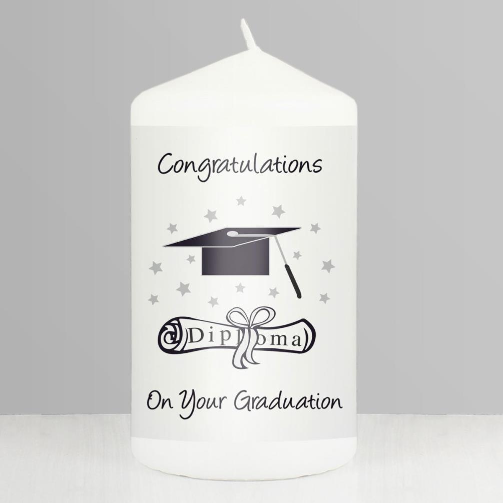 Graduation Pillar Candle Extra Image 1